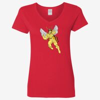 Ladies' Heavy Cotton™ V-Neck T-Shirt Thumbnail