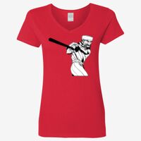 Ladies' Heavy Cotton™ V-Neck T-Shirt Thumbnail