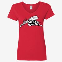 Ladies' Heavy Cotton™ V-Neck T-Shirt Thumbnail