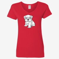 Ladies' Heavy Cotton™ V-Neck T-Shirt Thumbnail