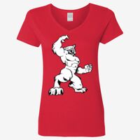 Ladies' Heavy Cotton™ V-Neck T-Shirt Thumbnail