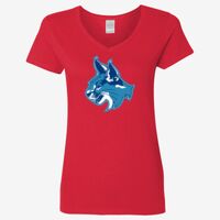 Ladies' Heavy Cotton™ V-Neck T-Shirt Thumbnail