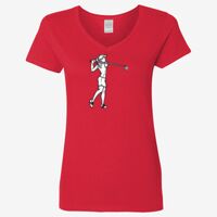 Ladies' Heavy Cotton™ V-Neck T-Shirt Thumbnail