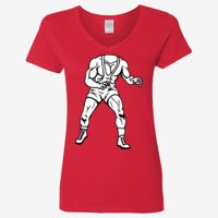 Ladies' Heavy Cotton™ V-Neck T-Shirt Thumbnail