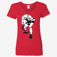 Ladies' Heavy Cotton™ V-Neck T-Shirt Thumbnail