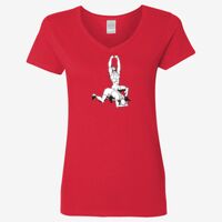 Ladies' Heavy Cotton™ V-Neck T-Shirt Thumbnail