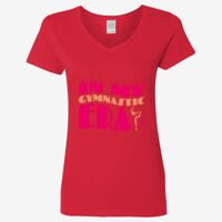 Ladies' Heavy Cotton™ V-Neck T-Shirt Thumbnail