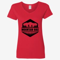 Ladies' Heavy Cotton™ V-Neck T-Shirt Thumbnail